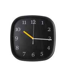 Ceas de perete din plastic Optima STYLE, negru